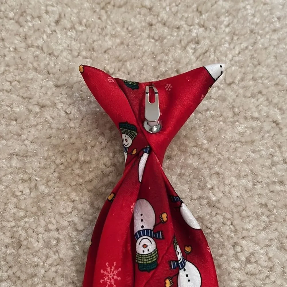 KIDS CHRISTMAS SNOWMAN TIE